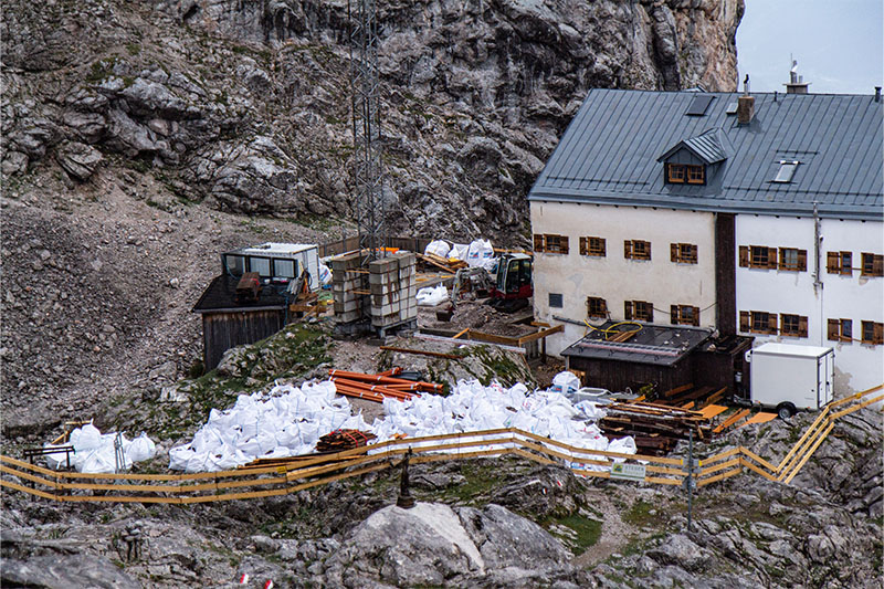 Die Baustelle am Riemannhaus